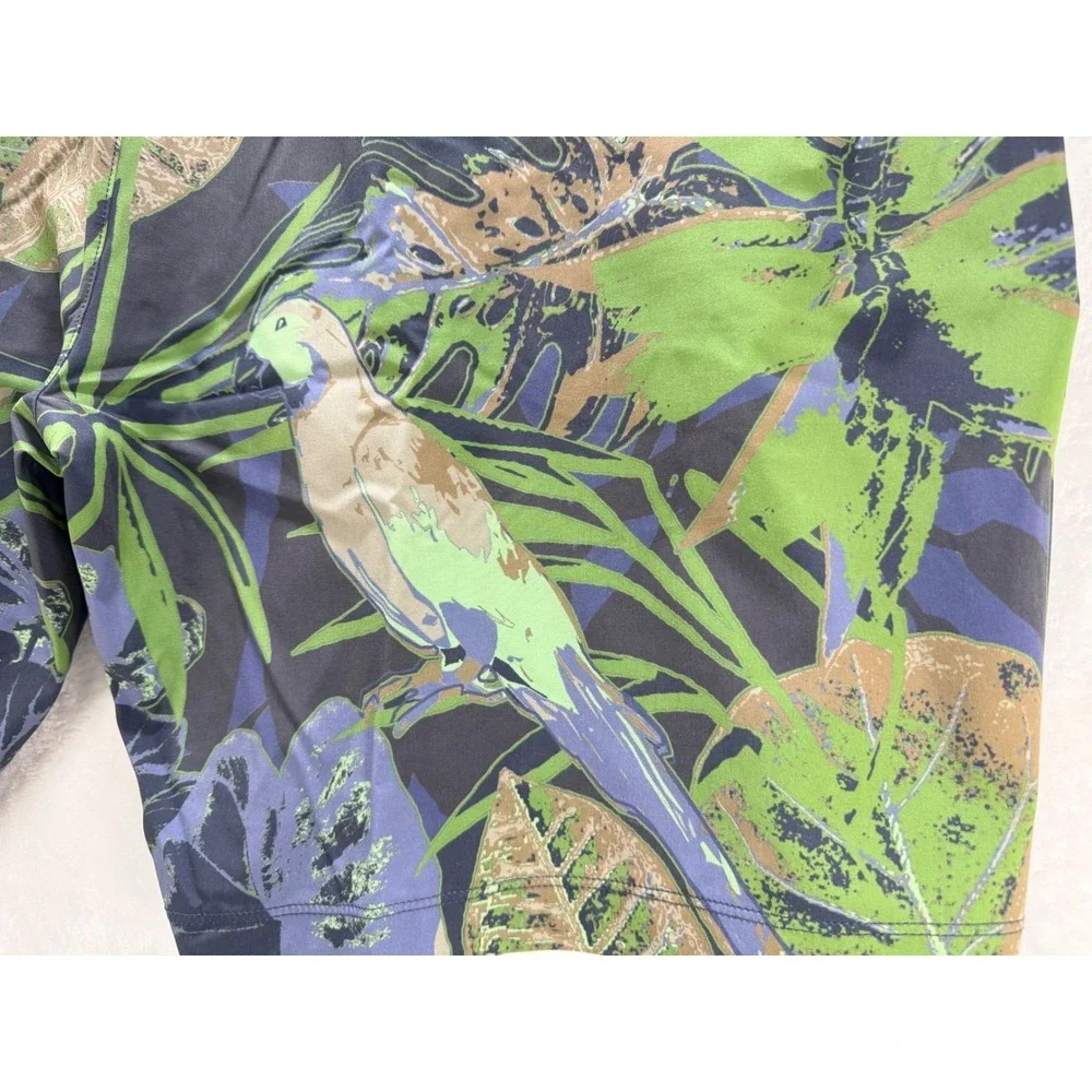Rhone Barrier Swim Shorts XXL Tropical‎ Floral Green Blue 6